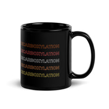Load image into Gallery viewer, Decarboxylation Black Glossy Mug | Cannabis Education

